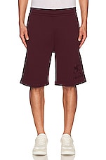 Burberry Taylor Shorts in Deep Crimson, view 4, click to view large image.