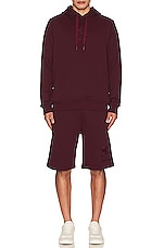 Burberry Taylor Shorts in Deep Crimson, view 5, click to view large image.