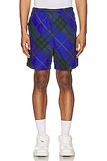 Burberry Check Pattern Short in Knight Ip Check, view 3, click to view large image.