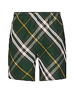 Burberry Check Pattern Short in Ivy Ip Check, view 1, click to view large image.