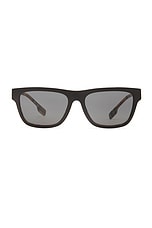 Burberry Square Sunglasses in Top Black, view 1, click to view large image.