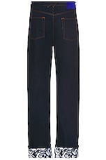 Burberry Relaxed Denim Jean in Indigo Blue, view 2, click to view large image.