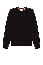 Burberry Cashmere Crew in Black, view 1, click to view large image.