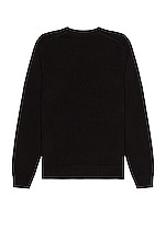 Burberry Cashmere Crew in Black, view 2, click to view large image.