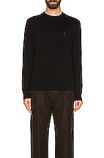 Burberry Cashmere Crew in Black, view 4, click to view large image.