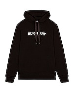 Burberry Ansdell Hoodie in Black, view 1, click to view large image.
