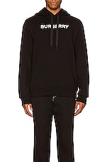 Burberry Ansdell Hoodie in Black, view 4, click to view large image.