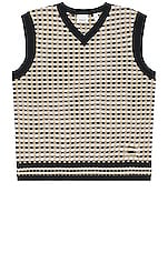 Burberry Elijah Knit Vest in Archive Beige, view 1, click to view large image.