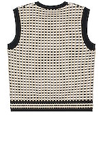 Burberry Elijah Knit Vest in Archive Beige, view 2, click to view large image.