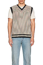 Burberry Elijah Knit Vest in Archive Beige, view 4, click to view large image.
