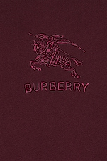 Burberry Tidan Hoodie in Deep Crimson, view 3, click to view large image.