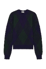 Burberry Pattern Sweater in Royal Ip Pattern, view 1, click to view large image.