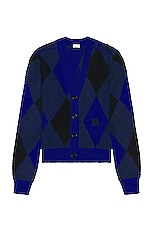 Burberry Pattern Cardigan in Knight Ip Pattern, view 1, click to view large image.