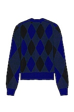 Burberry Pattern Cardigan in Knight Ip Pattern, view 2, click to view large image.