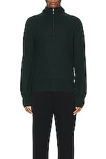 Burberry Half Zip Hoodie in Vine, view 3, click to view large image.