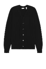 Burberry Basic Cardigan in Black, view 1, click to view large image.
