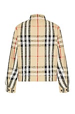 Burberry Crossmoor Check Jacket in Beige, view 2, click to view large image.