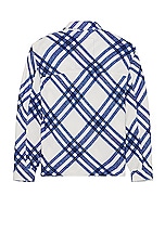 Burberry Check Jacket in Salt Ip Check, view 2, click to view large image.