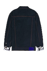 Burberry Denim Jacket in Indigo Blue, view 2, click to view large image.