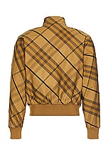 Burberry Check Pattern Bomber in Cedar Ip Check, view 2, click to view large image.