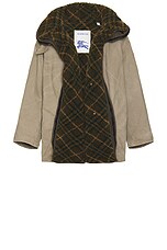【BURBERRY】WASHED◆8099588162768 Burberry Washed Zip Layer Parka in Mink | FWRD