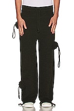 Burberry Military Cargo Pant in Military, view 4, click to view large image.