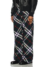 Burberry Check Trouser in Vine Deep Royal Ip Check, view 4, click to view large image.