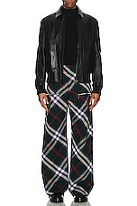 Burberry Check Trouser in Vine Deep Royal Ip Check, view 5, click to view large image.