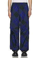 Burberry Check Pattern Trouser in Knight Ip Check, view 4, click to view large image.