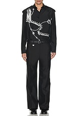 Burberry Trouser in Black, view 6, click to view large image.