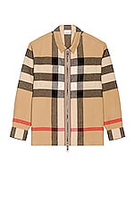 Burberry Hague Shirt in Archive Beige Check, view 1, click to view large image.