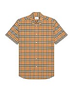Burberry Simpson Casual Shirt in Archive Beige, view 1, click to view large image.