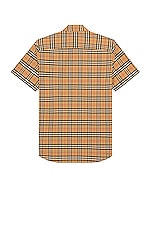 Burberry Simpson Casual Shirt in Archive Beige, view 2, click to view large image.