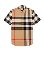 Burberry Somerton Casual Shirt in Archive Beige, view 1, click to view large image.
