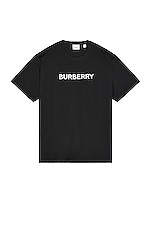 Burberry Harriston T-Shirt in Black, view 1, click to view large image.