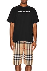Burberry Harriston T-Shirt in Black, view 4, click to view large image.