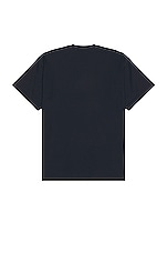 Burberry Roundwood Label T-shirt in Smoked Navy, view 2, click to view large image.