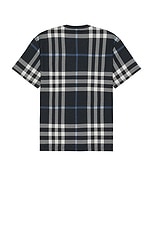 Burberry Ferrybridge T-shirt in White, Dc Blue Ip Chk, view 2, click to view large image.