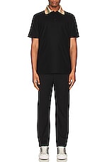 Burberry Cody Polo in Black, view 4, click to view large image.