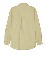 Burberry Long Sleeve Chest Pocket Shirt in Hunter, view 2, click to view large image.
