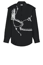 Burberry Shirt in Black, view 1, click to view large image.