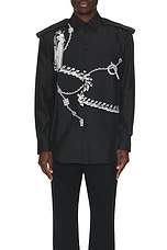Burberry Shirt in Black, view 3, click to view large image.