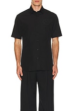 Burberry Short Sleeve Shirt in Black, view 4, click to view large image.