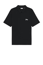 Burberry Chest Logo Polo in Black, view 1, click to view large image.