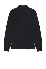 Burberry Long Sleeve Polo in Black, view 2, click to view large image.