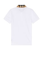 Burberry Cody Polo in White, view 2, click to view large image.