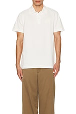 Burberry Short Sleeve Polo in Chalk, view 4, click to view large image.