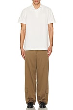 Burberry Short Sleeve Polo in Chalk, view 5, click to view large image.