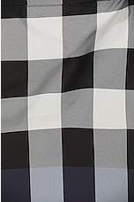 Burberry Guildes Swim Short in Carbon Blue Check, view 3, click to view large image.