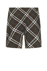Burberry IP Check Swim Short in Snug Ip Check, view 2, click to view large image.